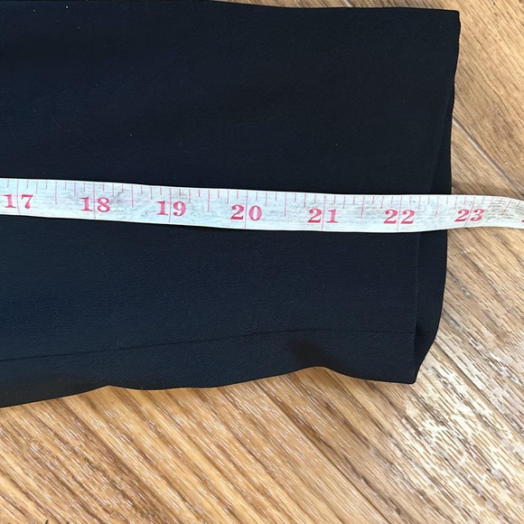 Adrianna Papell Black Double Breasted Tuxedo Midi Coat  Dress SZ 12 - Picture 8 of 10